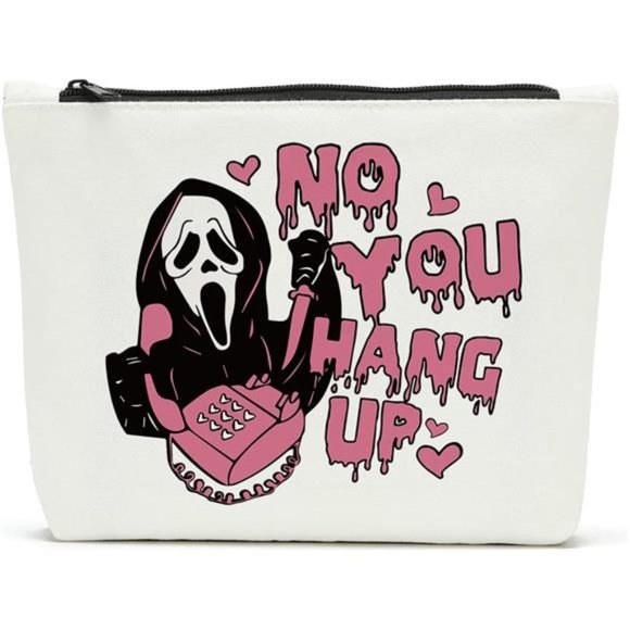 Handbags - Ghostface Cosmetic Bag Scream Movie Inspired Horror Fan Lover Gift Toiletry Bag